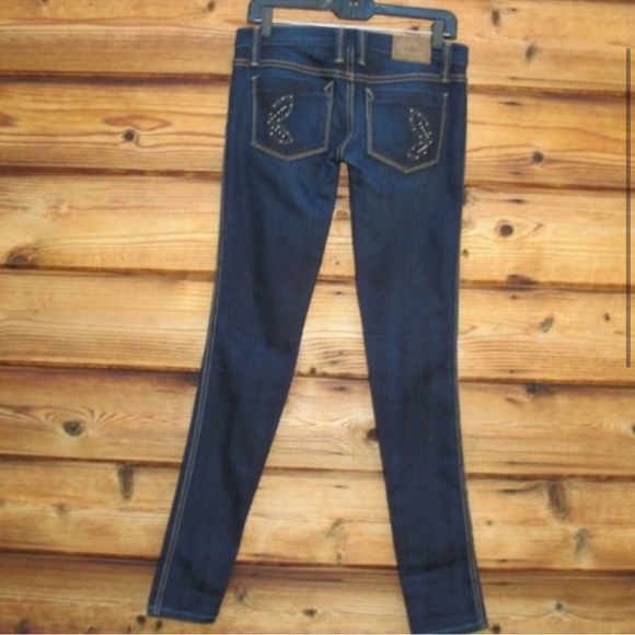 Frankie B Butterfly Skinny Stretch Jeans - Picture 3 of 6